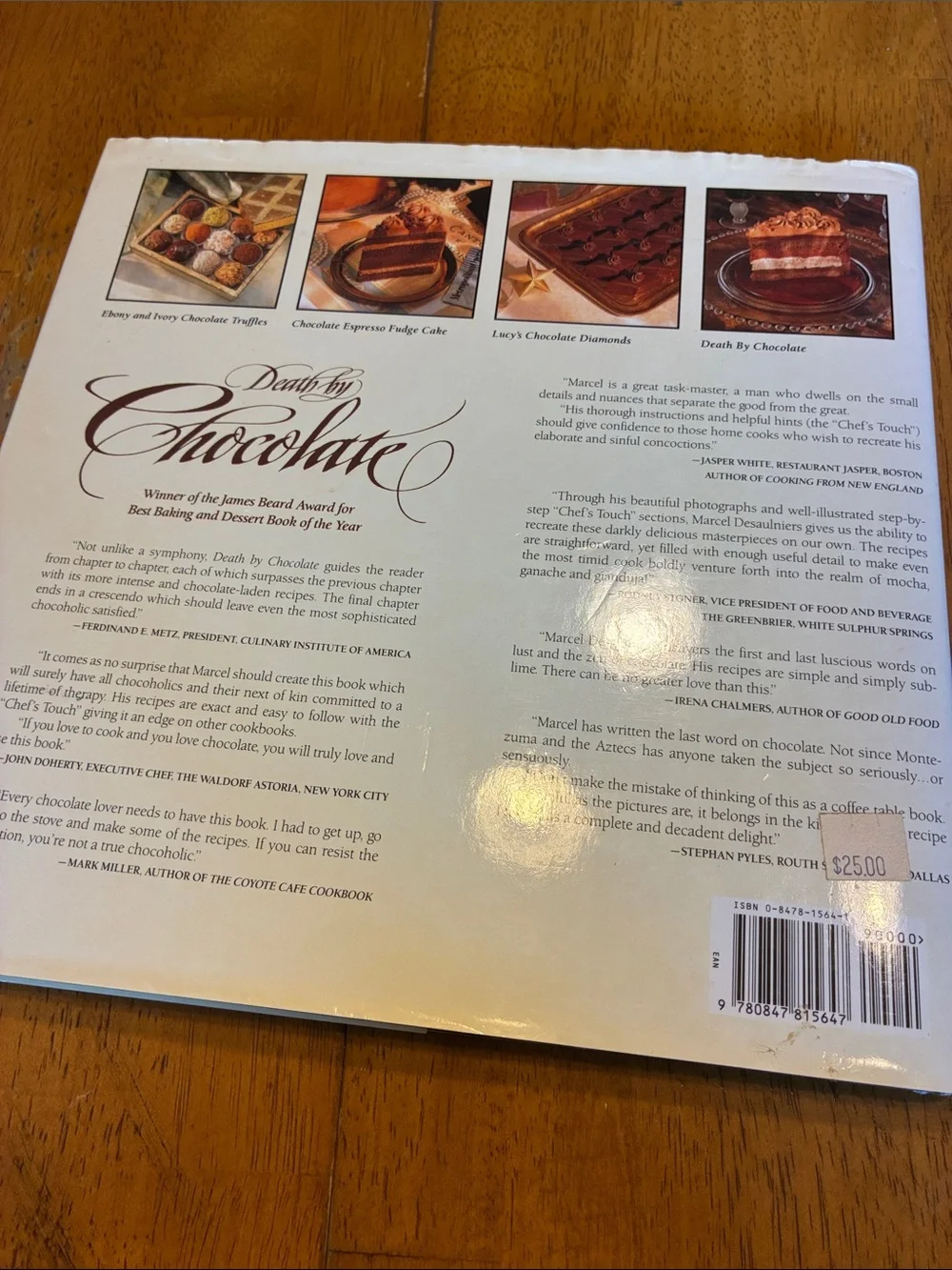 Death by Chocolate Cookbook by - vintage cookbook